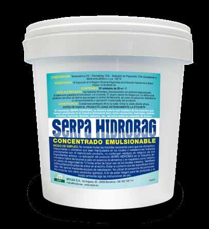 SERPA HIDROBAG Liquido insetticida - EC Buste idrosolubili EMULSIONE CONCENTRATA Imballo: 20 buste x 25ml / Codice 3063 25 buste x 5ml / Codice