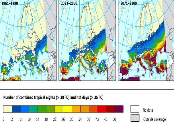 calore, enfatizzate dal cambiamento climatico e da