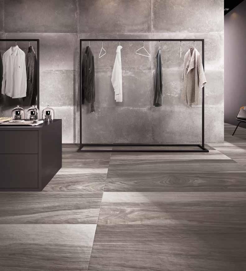 ASPEN GRES PORCELLANATO A MASSA COLORATA FULL BODY COLOURED PORCELAIN STONEWARE GREY R: Rettificato Rectified L: LUX + 40x170 20x170 Battiscopa Rettificato 6,5x120 AN BN 222 10 20x120 5 x120 Gradone