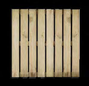 PAVIMENTAZIONI Mattonella 50x50 Liscia Legno di conifera impregnato in autoclave, Listelli rettangolari di sezione 1,8 cm, fissati su profili dello stesso spessore Vantaggi: Un assortimento completo