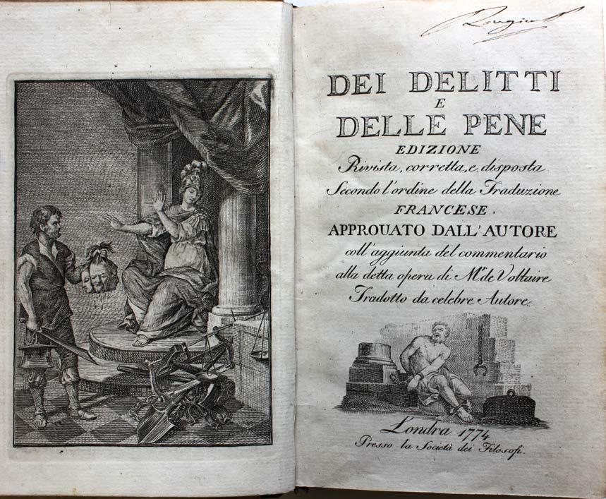 di Cesare Beccaria, incisione, Coll. St. 1.173.