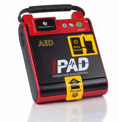 Defibrillatore I-PAD (intelligent Public Access Defibrillator) Indicazione vocale Accessori in dotazione Cod. prodotto LTR287 Piastre adulti (coppia) Cod.