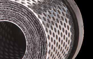 materiale non tessuto in fibra di carbone attivo che impedisce la formazione di canali, riducendo al contempo la pressione differenziale.