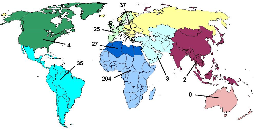 Tabella 23 - Notifiche di infezione da HIV in residenti in provincia di Modena per nazione di nascita 3 - Trienni dal al 9-88 -92-95 -98-1 2-4 5-8 8-9 Totale Unione europea (esclusa l'italia) 8 8 4 2