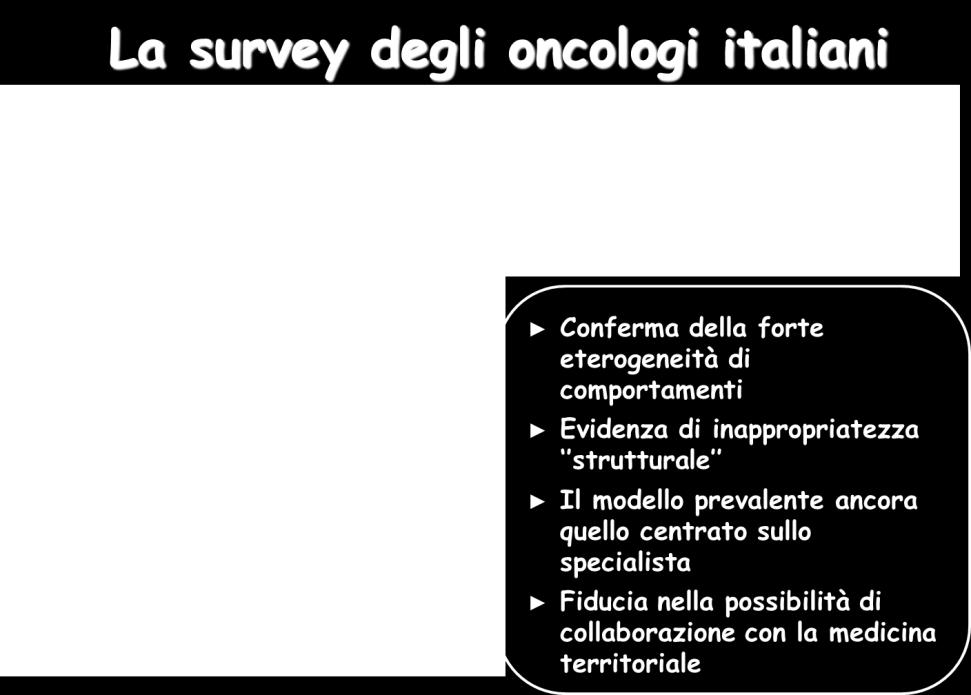 diagnosi precoce della recidiva rispetto al controllo delle conseguenze tardive del trattamento, alla riabilitazione