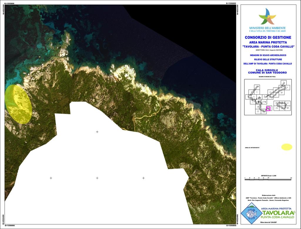 Figura 4 Carta sito di scavo di