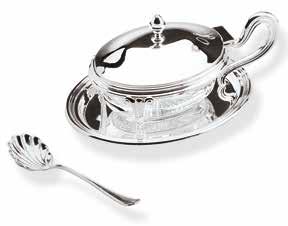 con cucchiaino Settecento oval Parmigiano basin with spoon 8.