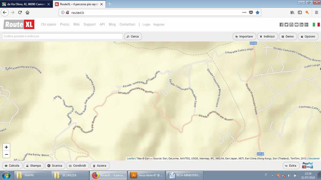 P.S. 2/6/8 BUSSO km 6,200 ORARI PROVA SPECIALE: