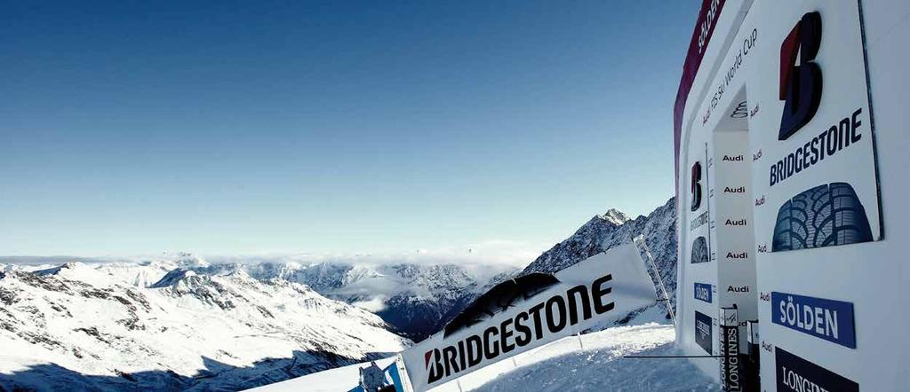 COPPA DEL MONDO DI SCI ALPINO PRESTAZIONI SENZA LIMITI Bridgestone investe molto nello sviluppo di tecnologie che garantiscano massime