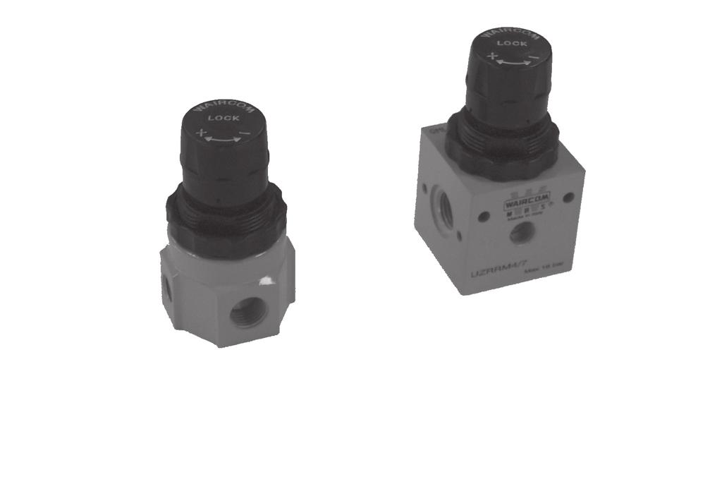 Trattamento aria: riduttore UZRR G 1/8 - G 1/ I riduttori serie UZRR sono prodotti in due modelli.
