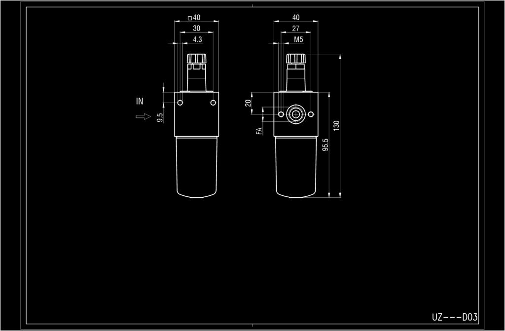 di livello Condotti DIAGRAMMA DI PORTATA UZL UZL 8 G 1/8 G 1/ LUBRIFICAZIONE Nebbia M Micronebbia Trasparente PM Protezione metallica