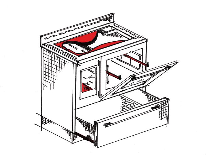 SECONDARIA PRE-RISCALDATA PER GRIGLIA A LETTO DI CENERE E PULIZIA PORTA-VETRO GUIDE FORNO