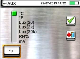 illuminamento tramite trasduttore luxmetrico con portata 2kLux Lux(20k) illuminamento tramite trasduttore luxmetrico con portata 20kLux RH% umidità relativa dell aria tramite trasduttore igrometrico