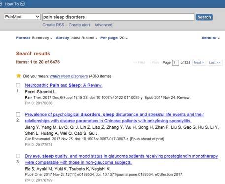 PubMed Il sistema risponde con una videata nella quale sono riportate le modalità di presentazione