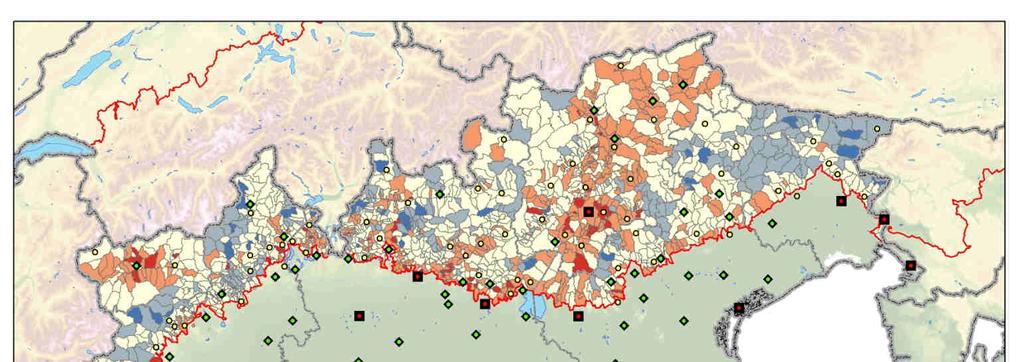 Variazione % della popolazione