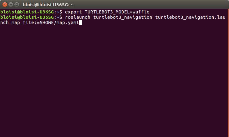map_file $ export TURTLEBOT3_MODEL=waffle $ roslaunch
