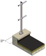 Può essere installato con battipiede Prodotto interamente in alluminio 123 1100 500 1100 Cod. 000699 - verticale Cod.