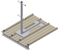 fissaggio su cemento I montanti possono essere verticali, inclinati (c.a.20 ). Può essere installato con battipiede Prodotto interamente in alluminio 1100 500 cod. 000702 - verticale int cod.