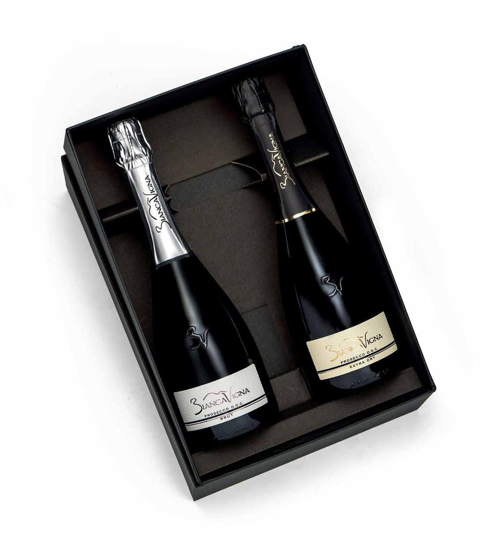 Prosecco Doc Spumante Brut - ml 750 Elegante cofanetto Misure: mm