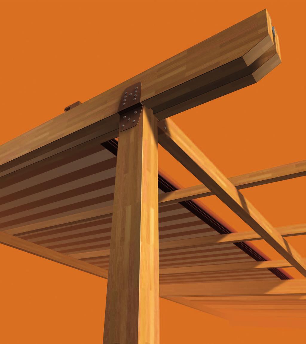 Per le strutture in legno Gibus ha scelto Il pino silvestre lamellare che offre un ottima resistenza meccanica e, rispetto al massello, permette portate maggiori