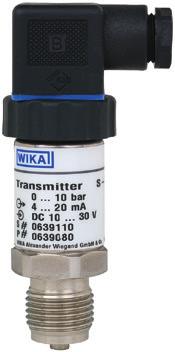 Pressione Trasmettitore di pressione di alta qualità Per applicazioni industriali generiche Modello S-10 Scheda tecnica WIKA PE 81.