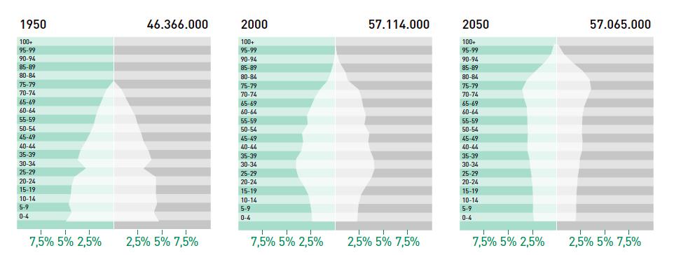 Struttura per età della popolazione italiana