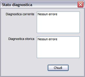 Premendo il pulsante Chiudi si esce dalla finestra di dialogo. Per terminare al lettura, premere il pulsante Stop.