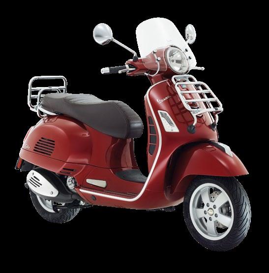 GTS TOURING 125 / 300 Un allestimento speciale di Vespa che ne omaggia la tradizione del viaggio, il suo istinto di libertà, di esplorazione e incontro.