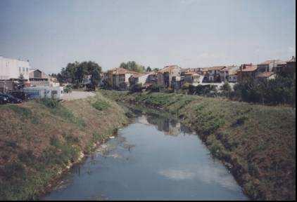 Foto 3-D Tratto nella città di Vicenza, dal ponte Viale Diaz verso valle (scheda 245 90
