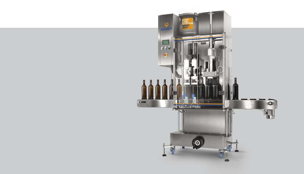 EASY LNE SYSTEM WNE AOX REMPMENTO SOBARCO aox DSPONBLE N VERSONE CON 4 UGELL Macchina imbottigliatrice compatta per vino con sistema di riempimento isobarico a leggera pressione in assenza di