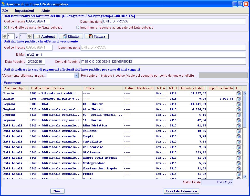 verifica di disponibilità di aggiornamenti e se tutto ok dovrebbe