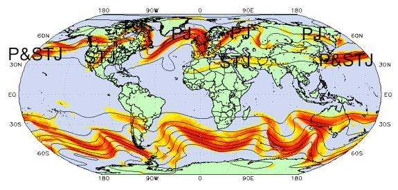 jet stream - corrente a getto alte 3,5 km,