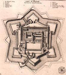 LA FORTEZZA "STELLATA" DEGLI SPAGNOLI (Gonzaga) I dominatori spagnoli erano convinti dell'assoluta necessità di dotare Milano di una nuova cinta difensiva e a partire dal 1549 l'intera città venne