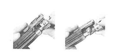 Rimozione della manetta di armamento ed estrazione dell otturatore. 8.