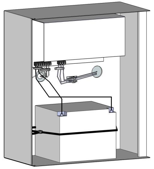 Per l installazione del tamper si deve: 1) Utilizzando la dima predisporre il foro del tassello che servirà per il tamper antirimozione.