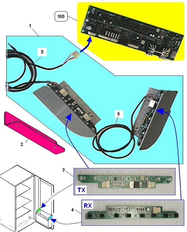 Tav 179 ELETTRONICA SCHEDA ELETTRONICA 1 26035210 SENSORE CADUTA PROD.