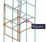 Esempio: Creare un piatto rettangolare definendo il centro 1. Posiziona il sistema di coordinate con il piano X/Y nel piano del piatto.