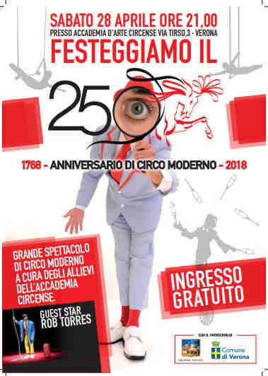 L'Accademia di Verona festeggia i 250 anni del circo moderno!
