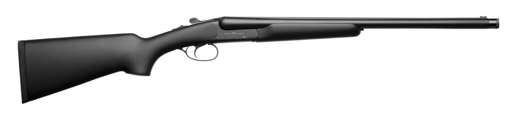 It is fitted with magnum chambers and may shoot slug bullets without problems. Barrels are fitted with a special ventilated rib with both fiber-optic sights for a quick and easy pointing.