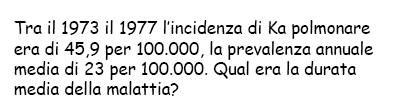 Prevalenza vs. incidenza La prevalenza è influenzata dall incidenza e dalla durata stessa della malattia.