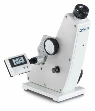 Rifrattometri Abbe KERN ORT-1 Ambito di applicazione: Industria/farmacia/laboratorio Il modello seguente è un rifrattometro Abbe semplice ma di grandissima affidabilità, con termometro.