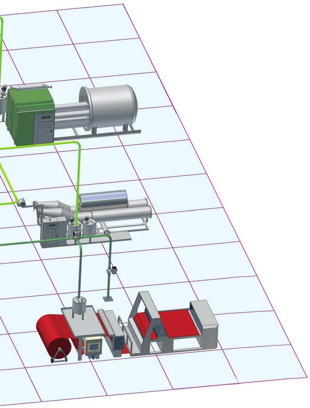 Management system LAN SERVER TERMODEPO TEXMANAGER TERMOCHEM 10 1. Stazione di dosaggio con nuovo collettore modulare. (6-12 valvole) 2. Sistema di misura flusso di tipo massico o magnetico 3.