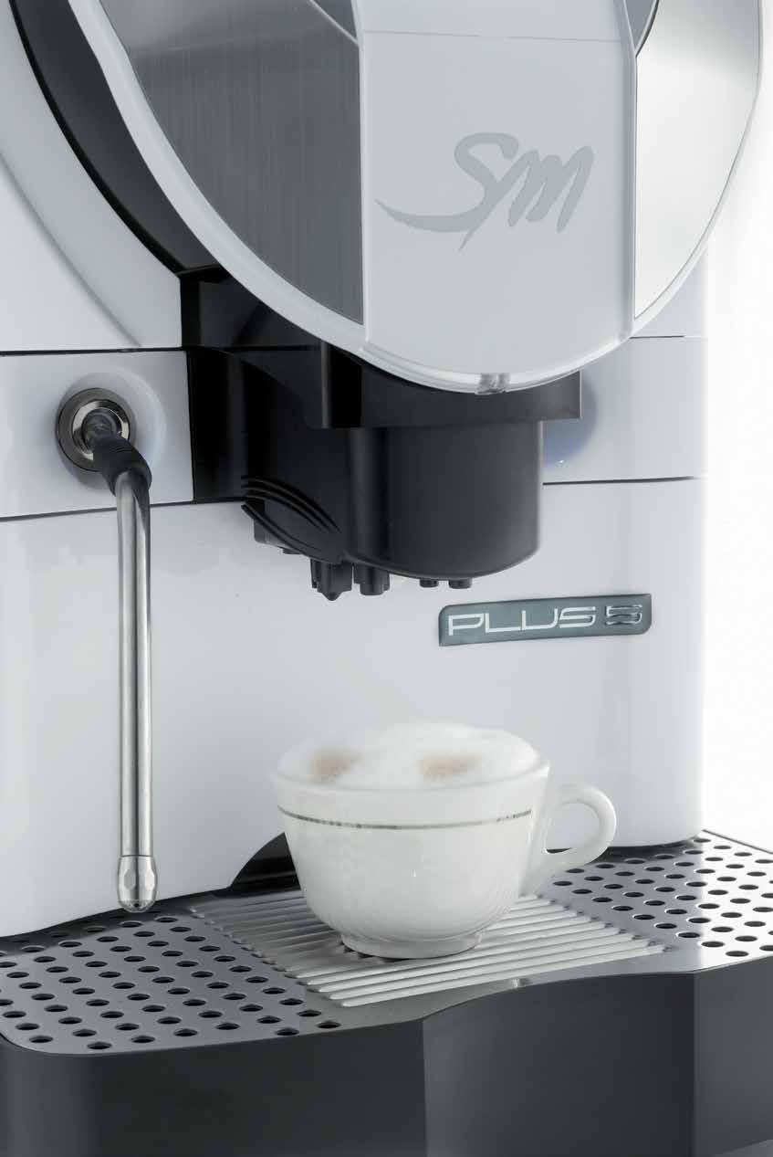 PLUS 5 PLUS 5 Fully Automatic coffee machine: functionality and design made in Italy.