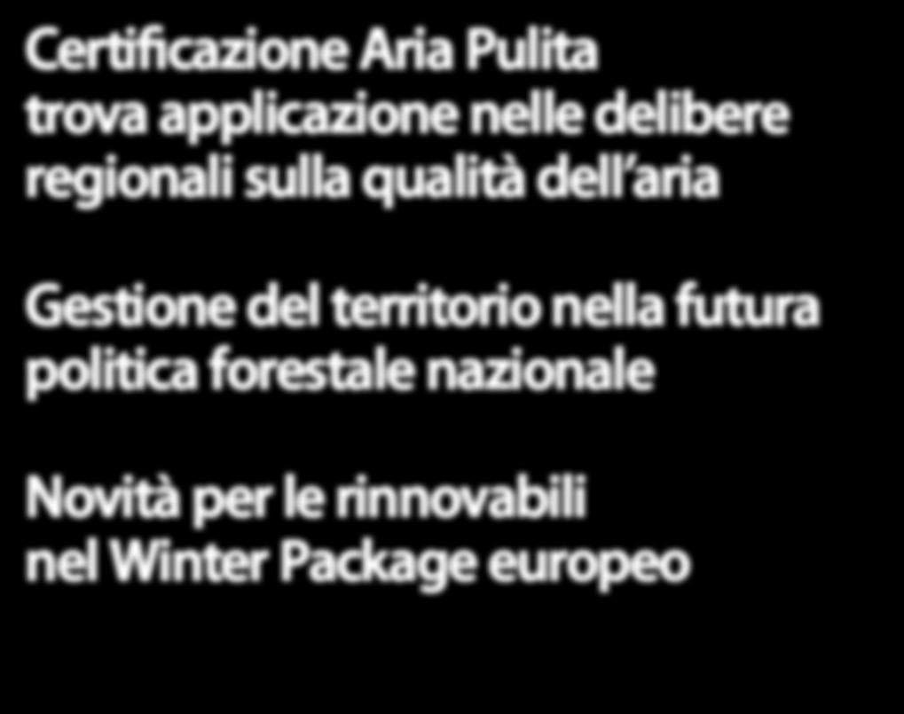 Nazionale Riscaldamento domestico: cosa cambia con il Nuovo Accordo Bacino Padano European Bioenergy Day, campagna informativa AEBIOM sulla