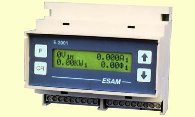 ANALIZZATORE DI RETE MODULARE MODULAR NETWORK ANALYZER E2001 L analizzatore di rete E2001 interamente progettato e sviluppato da ESAM è costruito per soddisfare tutte le moderne esigenze di misura e