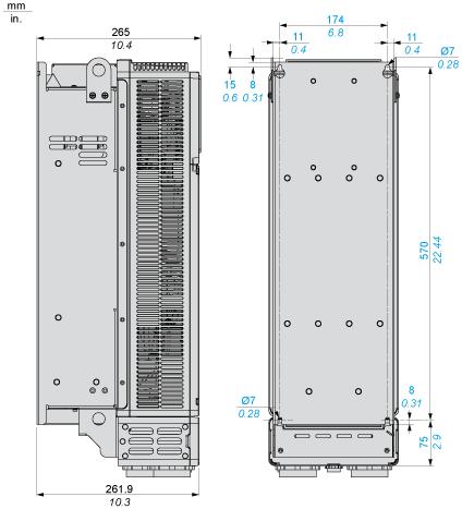 Variatore senza coperchio IP21