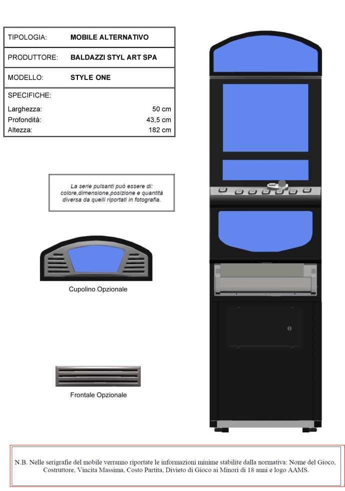 Apparecchio con cabinet alternativo Style One