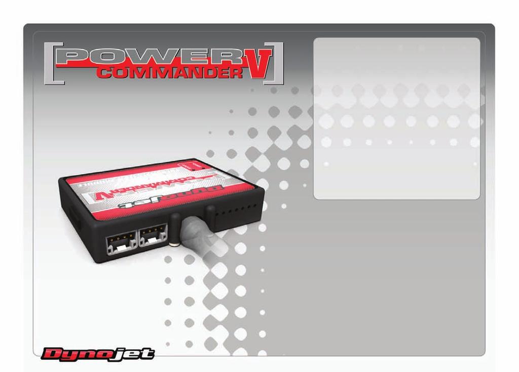 Lista delle Parti BMW R 1200 R/RT 09-10 i struzioni di installazione 1 Power Commander 1 Cavo USB 1 CD-Rom 1 Guida Installazione 2 Adesivi Power Commander 2 Adesivi Dynojet 2 Striscia di Velcro 1