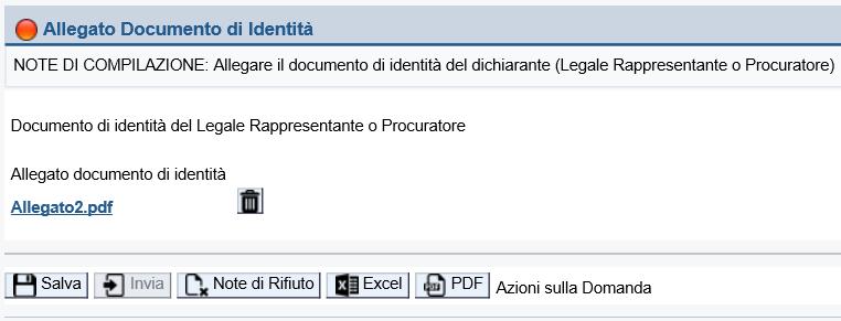 visualizzare la motivazione del rifiuto, apportare le modifiche necessarie, salvare e poi inviare nuovamente la domanda.