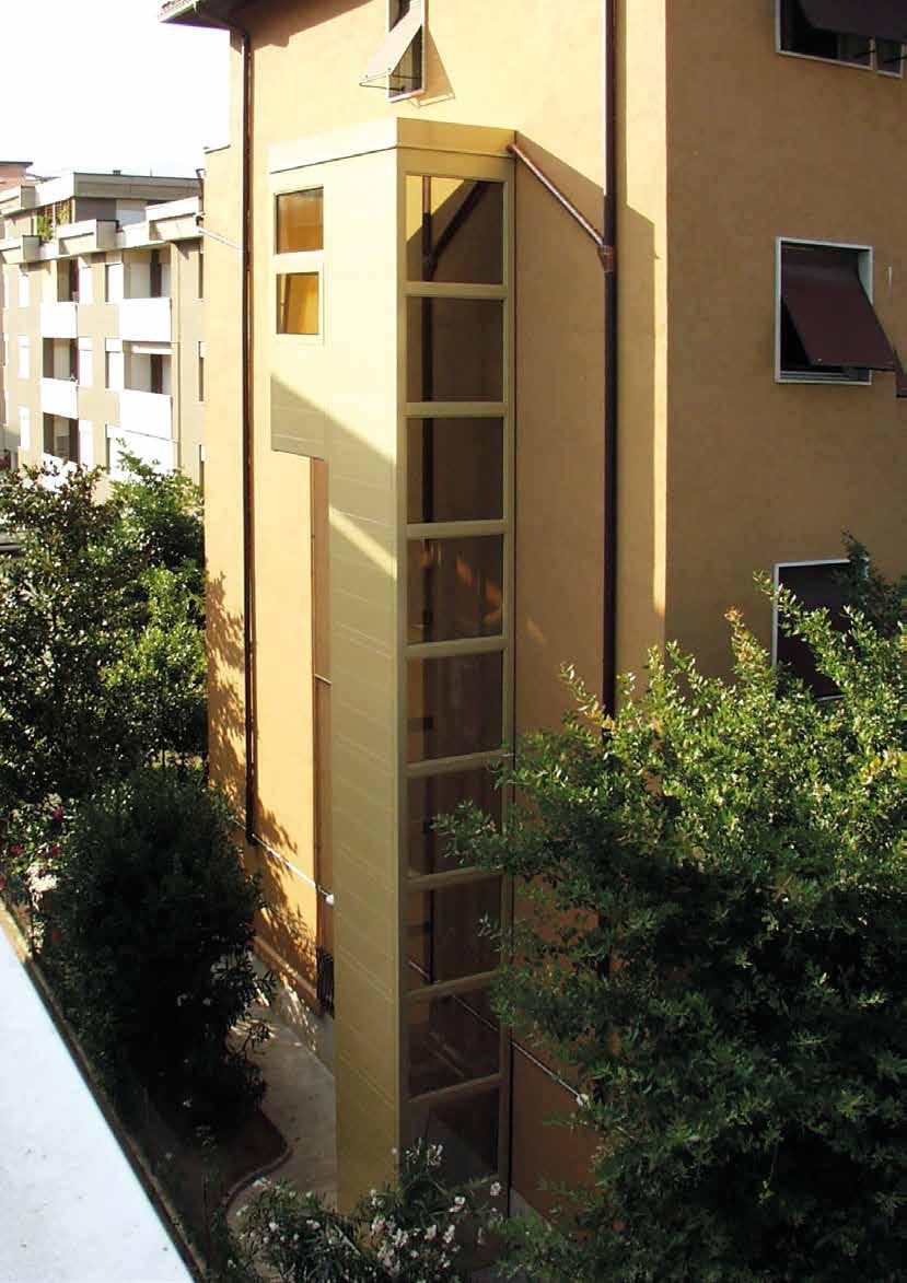 Installazione in un condominio (Italia), struttura portante verniciata
